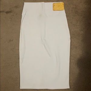 NWT High waisted white pencil skirt